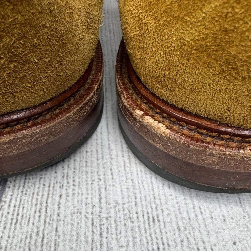Velasca Milano Men’s Brown Tan Suede Size 41.5‎ US 8 Summer Derby Shoes